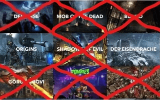 Call of Duty Elimination Game! 37th round - Vote for your LEAST FAVORITE zombies map! In THIRD PLACE, by one vote, MOB OF THE DEAD has been eliminated, with 37.80% of the votes. This is the second round of voting (Link to poll is in the comments)