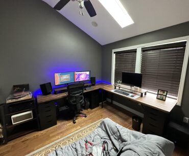 Ikea Karlby and Alex Drawers Desk/ Audio Workstation build