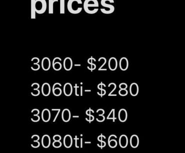 selling gpu’s