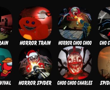 Scary Spider Train, Horror Train Games, Horror Choo Choo Spider Train, Cho Cho Charles Train....