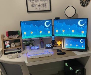 My current digital art / streaming / gaming setup! Just settled into a new place :)