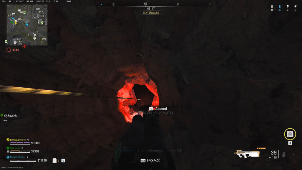He thought he was getting away!