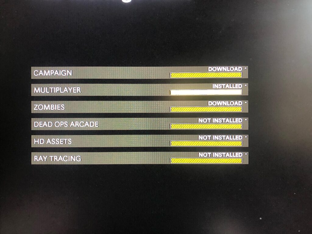 This is how I install the game as of recently whenever I come back to BOCW..