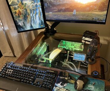 The completed desk