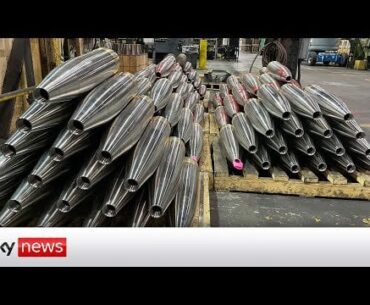 A video of Robots producing artillery for the Ukraine war