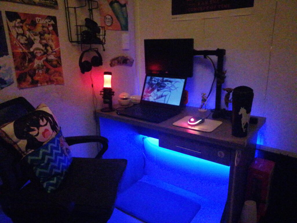 Some average Genshin Impact setup, I have a xbox one hidden (not in the picture)