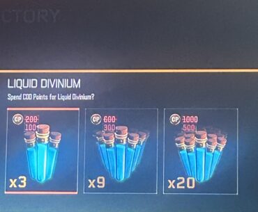 Liquid diviniums!