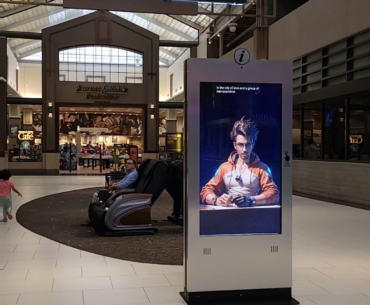 Cyberpunk News Channel Hijacked Mall Ads Network 55