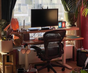 I like to keep it cozy, working from home can be lonely