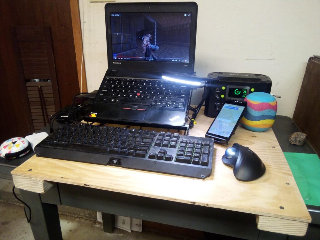 Home made " Poor man's portable battlestation".