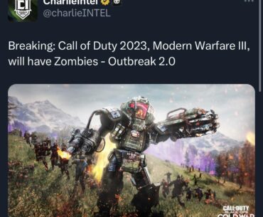 Zombies to return for COD 2023