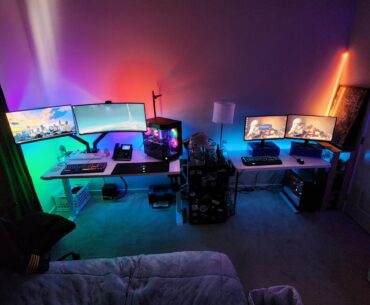 Had a good LAN session with a friend and wanted to share the setup!