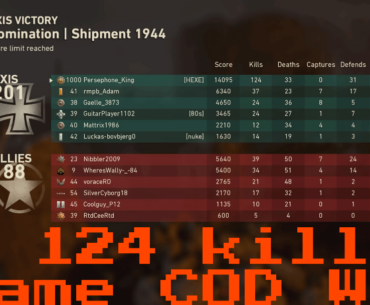 COD WW2 124 kill game