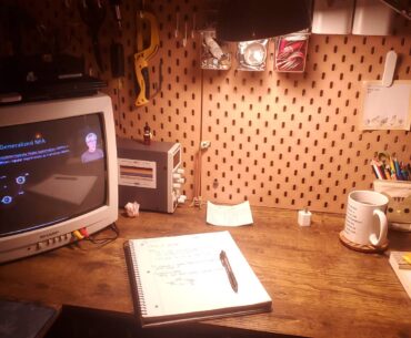 My study space. It's pretty cozy to me