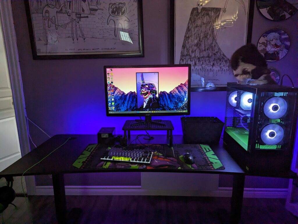 My Eva 01 themed battlestation.