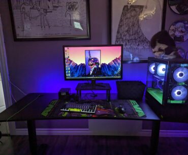 My Eva 01 themed battlestation.