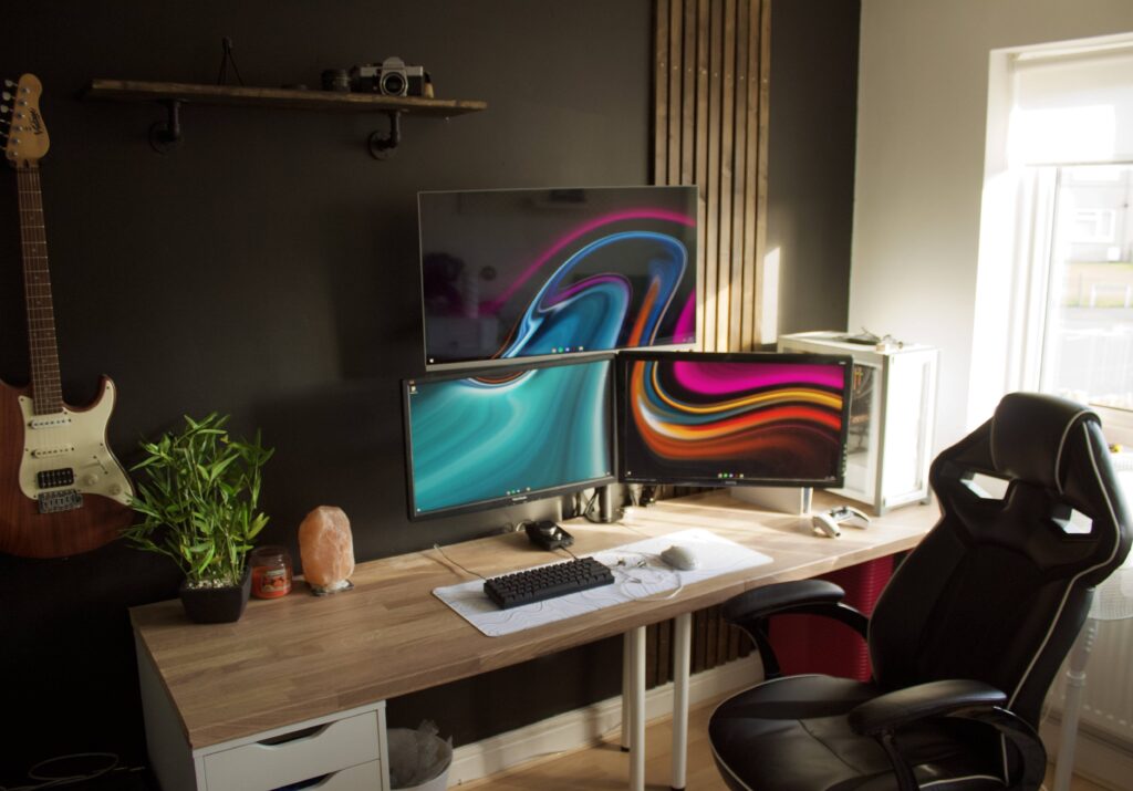 Black paint, some wood and a fake plant is all you need.