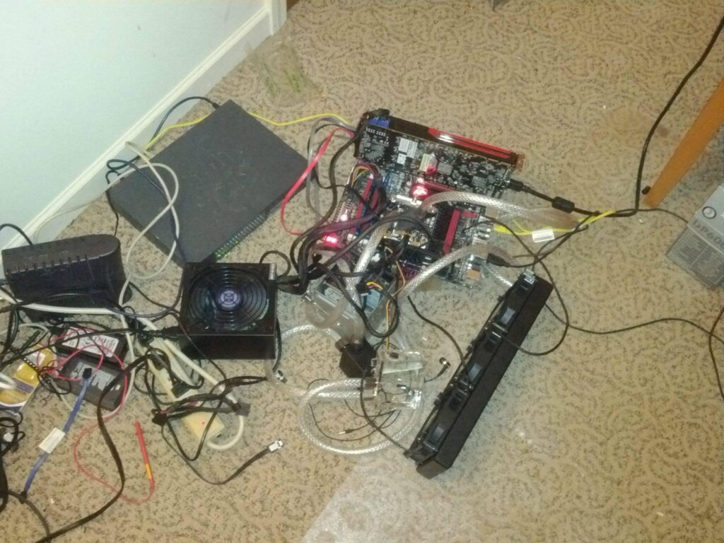 I built a $2600 computer... then didn't budget a case.