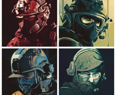 I made prints of our squad as our operators