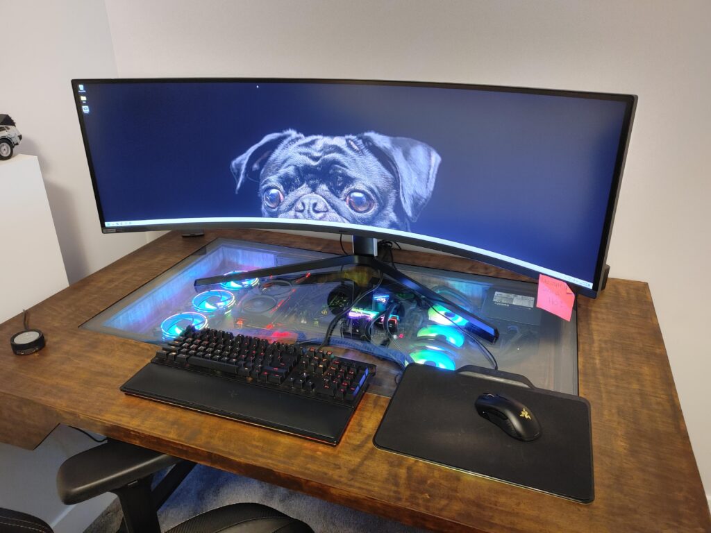 Dad and I just finished my desk case!