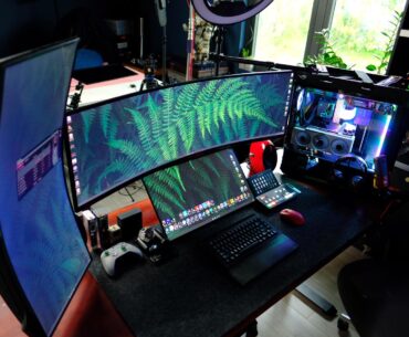 Check out my epic Battlestation setup! Ascending to gaming greatness with ultimate power and style!