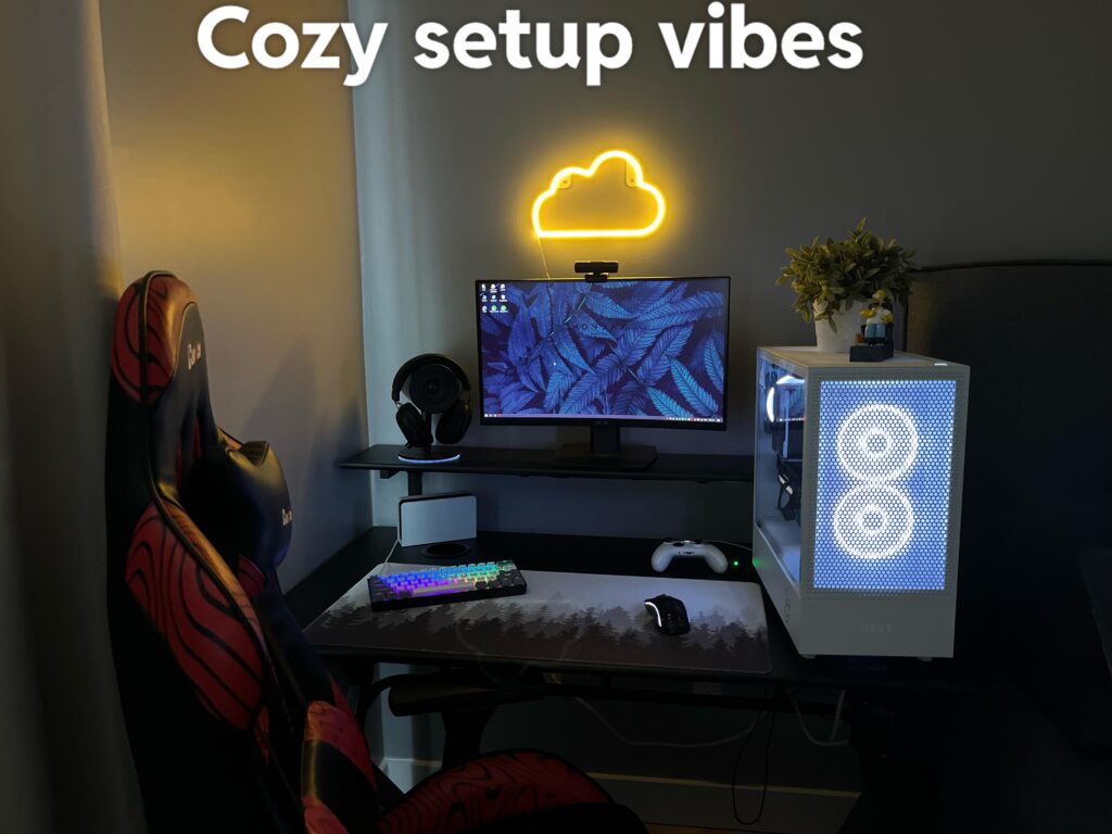 My setup at age 14( I’m outside all the time don’t say touch grass lmfao)