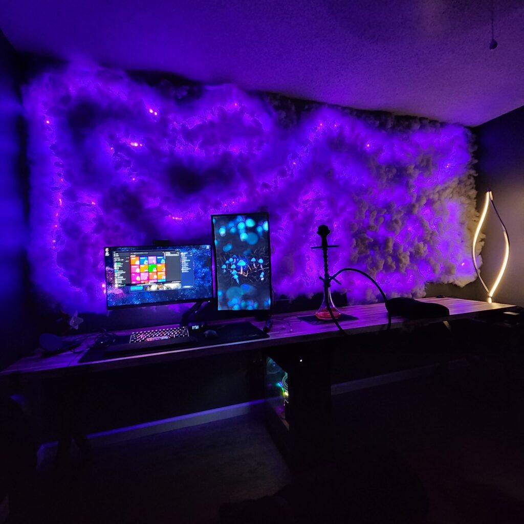 The station at night, any leads on good under desk led?