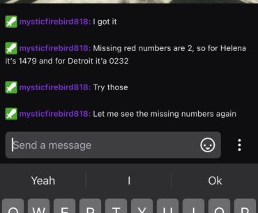 Code sequence is 66, 49, 50, 73 80 52 ? ? 94 59 and the newspaper spells out Houston, I have no idea what the numbers are for the pass phrase, if anyone knows please help!