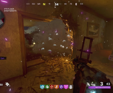 Strange 'bubble?' Effect when shooting certain area in Mauer der toten.