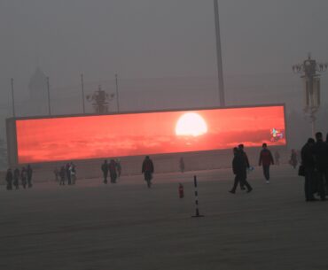 The Sunrise must be televised. You can't see it in the smog.