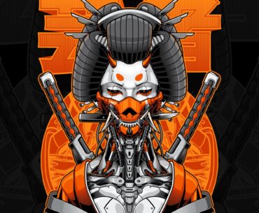 CYBORG GEISHA by Saibafoxs