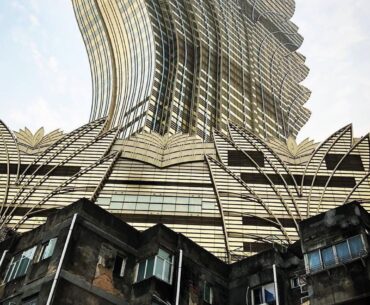 Luxury casino looming over squalor in Macao