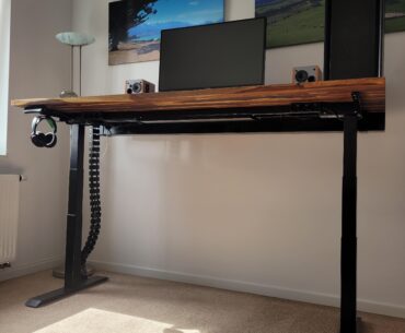 Maybe inspiration for others. I used at the back part below my desk a 2m long rain pipe 10x10cm dimensions to hide all the cables, power bricks, usb hubs.