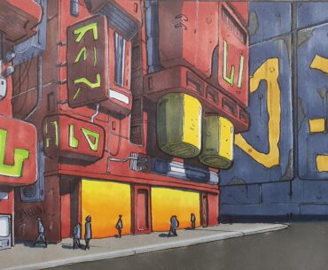 Street, from my sketchbook.