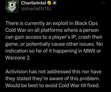 Be careful going on Cold War