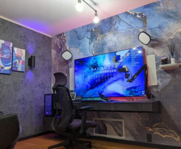Just completed my dream setup. Due to visual impairment, I'm using one large TV (65 inch) as a monitor :)