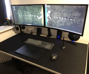 Moved house so naturally upgraded the office space to something still average.