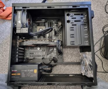 Building a PC with my spare parts. Will anything bad happen to the CPU cooler positioned like this? It will not fit any other way...