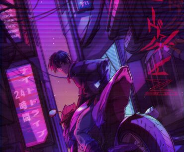 Ｋａｗａｓａｋｉ Ｎｉｇｈｔｄｒｉｖｅ - would you join the ride? Akito on his night out 🌃👽[Art by me]