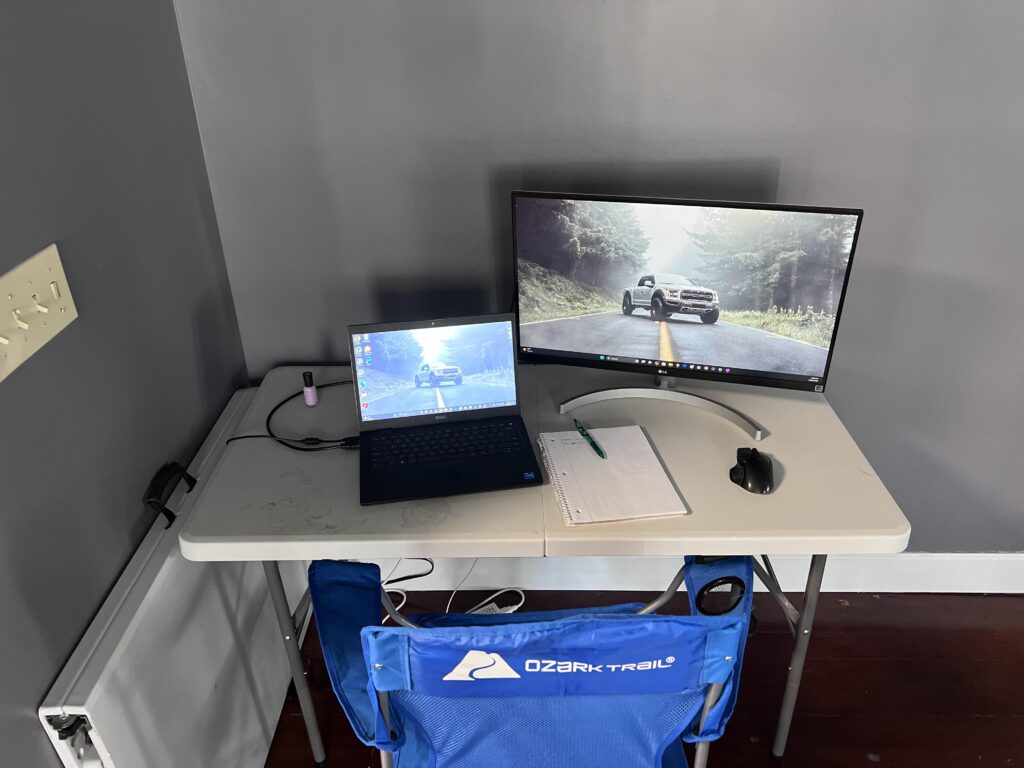 Work from home setup. Y’all can’t touch this.