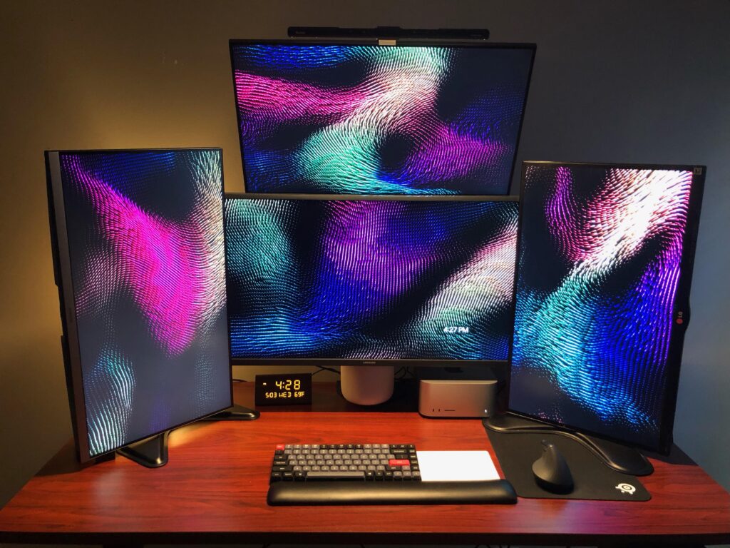 Standing Desk Mac Studio Setup
