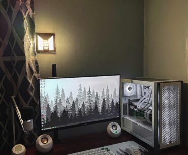 White themed set up