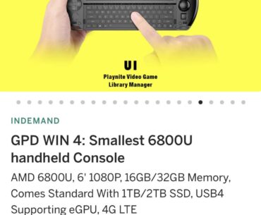 Does any body have exoierence with either handheld gaming pc? Which would u recommend?