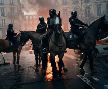 The riot police in France looks hella cool