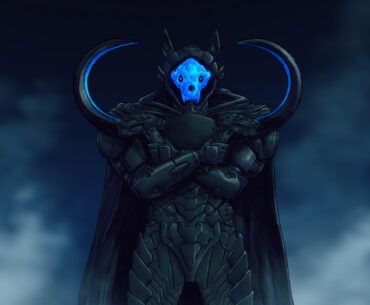 "You're not living up to the legend, Slayer." Crossover art of Skullhacker, my OC from my Doom fanfic "Day of Wrath," as the Death Wolf from Puss in Boots: The Last Wish. Art by adivider