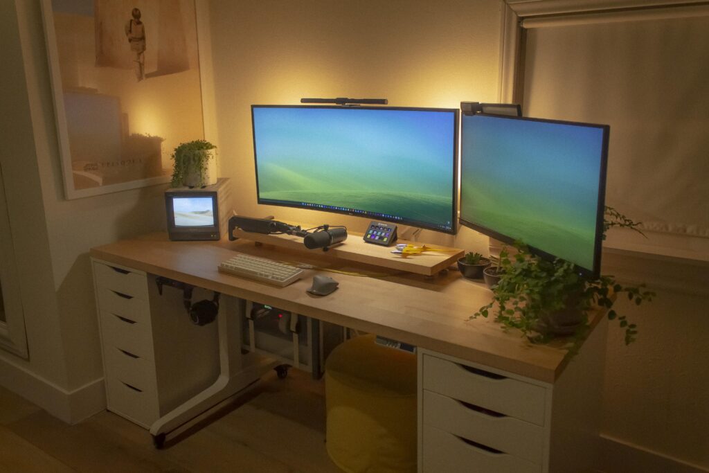 My Phantom Menace/Naboo inspired WFH setup.