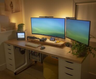 My Phantom Menace/Naboo inspired WFH setup.