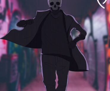 Another drawing of the cyberpunk character I made