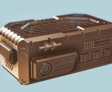 Cyberpunk style storage box I designed