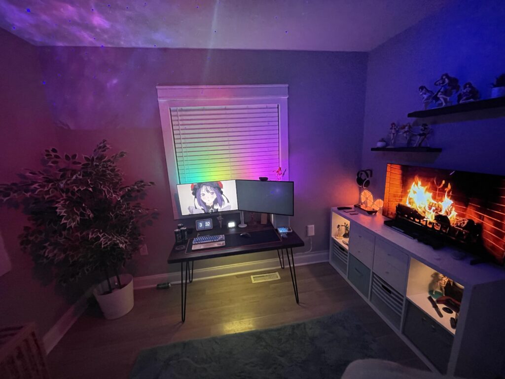 My office at night.